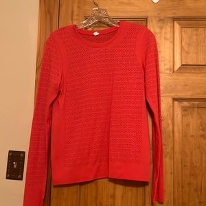 Lululemon long sleeve t, coral